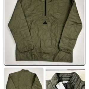 adidas Men's Olive Lightweight Quilted Jacket